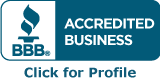 BBB Accredited Business. Click for Profile.